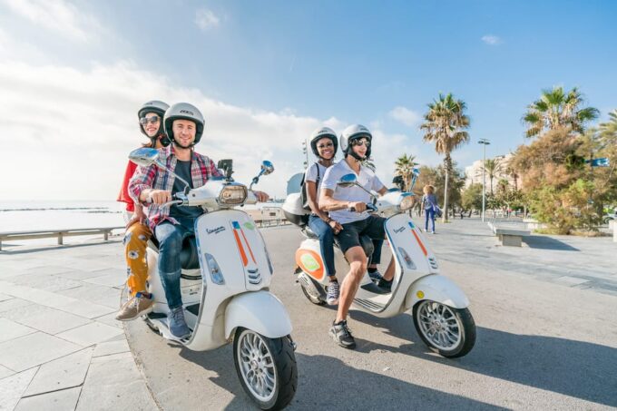 Barcelona Guided Tour by Vespa & Jamón Premium Tasting - Vespa Options