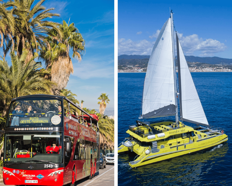 Barcelona: Hop-On Hop-Off Bus With Sailing Cruise - Key Points