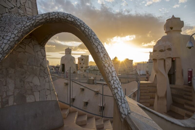 Barcelona: La Pedrera Sunrise Guided Tour - Stunning Rooftop Views
