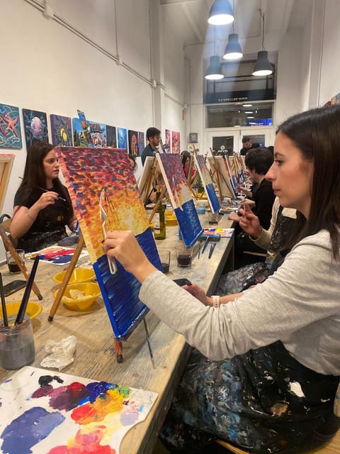 Barcelona: Learn to Paint, Sip Wine, Enjoy Snacks & Music - Painting Technique Highlights