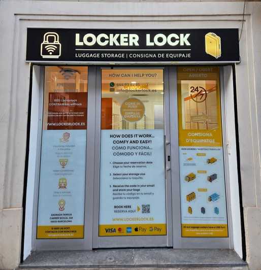 Barcelona Sagrada Familia: Luggage Storage 24H XXL Size 4 Min on Foot - Pricing and Reservations