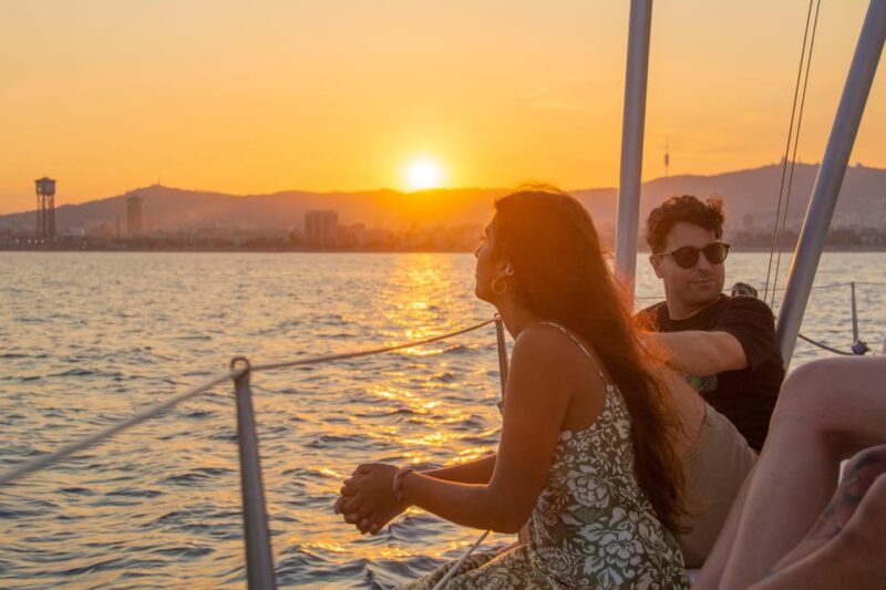 Barcelona: Sailing Boat Ride With Sunset, Wine and Snacks - Sail the Mediterranean