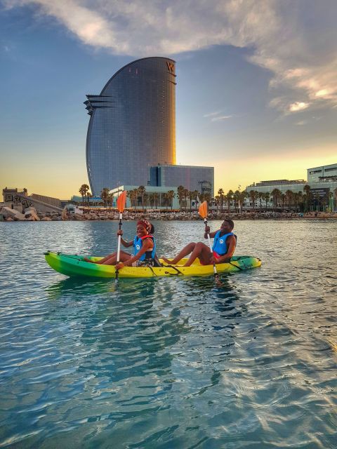Barcelona: Skyline Kayaking Coupled With Delicious Tapas - Kayaking Along Barcelonas Beachfront