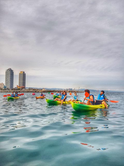 Barcelona: Skyline Kayaking Coupled With Delicious Tapas - Included Kayaking Equipment