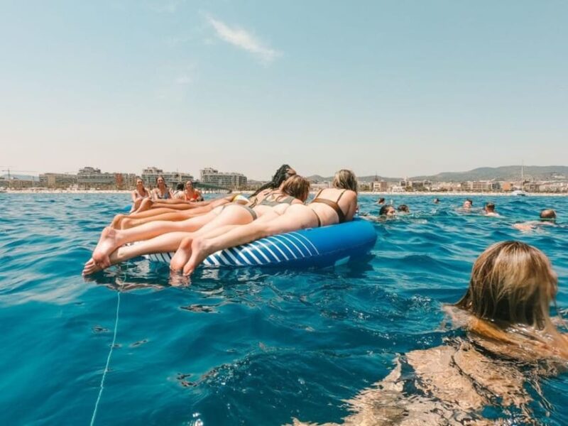 Barcelona  - Swim & Party Boat With Paella - Paella and Beverages
