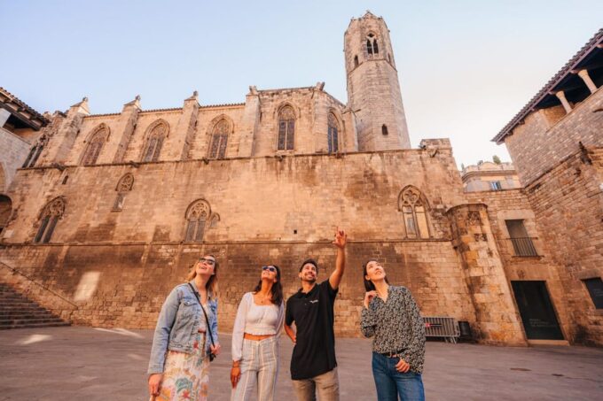 Barcelona's Timeless Treasures: Centenarians Shops & Secrets - Admiring Santa Maria Del Mar