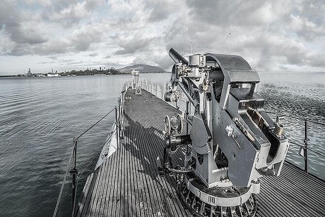 Battleships of WWII at Pearl Harbor Departing From Waikiki - Memorial Boat Ride