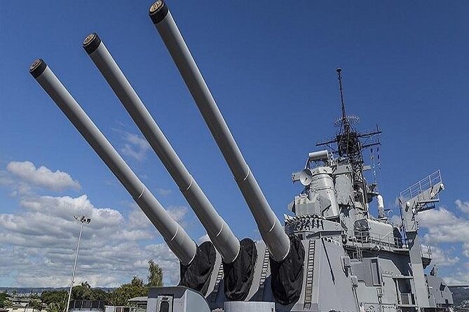 Battleships of WWII at Pearl Harbor From the Big Island - Historical Landmarks and Narratives