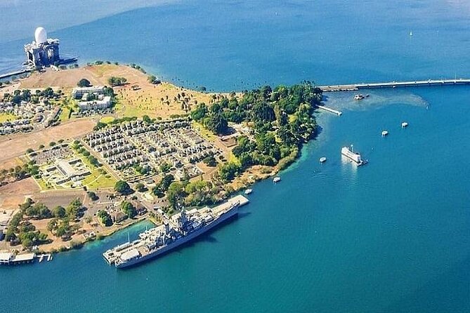 Battleships of WWII at Pearl Harbor From Waikiki - Other Key Landmarks at Pearl Harbor
