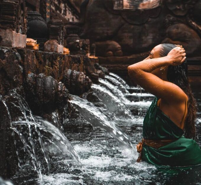 Batur: Hot Springs, Waterfall, Tirta Empul Tour With Lunch - Taman Sari Waterfall