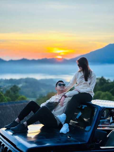BATUR VOLCANO JEEP SUNRISE, BLACK LAVA & NATURAL HOT SPRING - Included and Excluded Items
