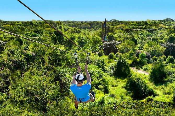 Bavaro Extreme Zipline Splash & Waterfall Pool Combo Experience - Rejuvenating Jungle River Journey