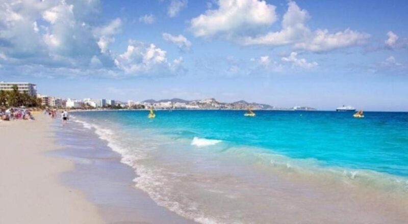Beach HOPPING Ibiza ( Town ) - Figueretas - Playa D Bossa - Getting to Ibiza Town