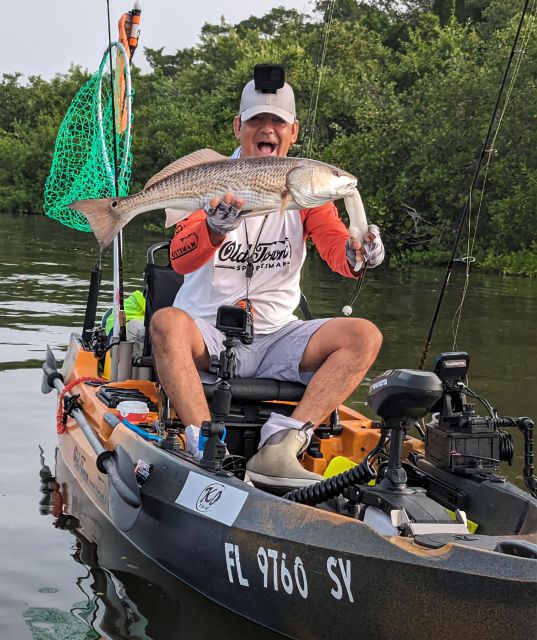 Beach, Jetty and Kayak Fishing Charters in Florida - Kayak Fishing at Mosquito Lagoon