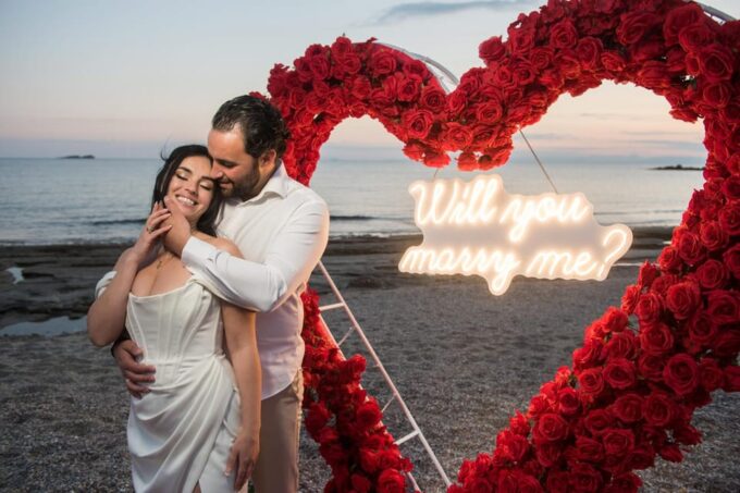 Beach Wedding Proposal in the Athenian Riviera - Proposal Customization