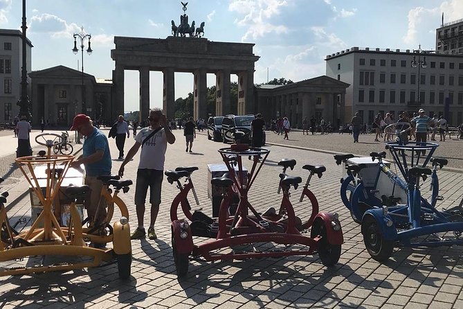 Beer Bike & Party Bike Highlights Berlin City Tour Including Pick-Up - Duration and Pace