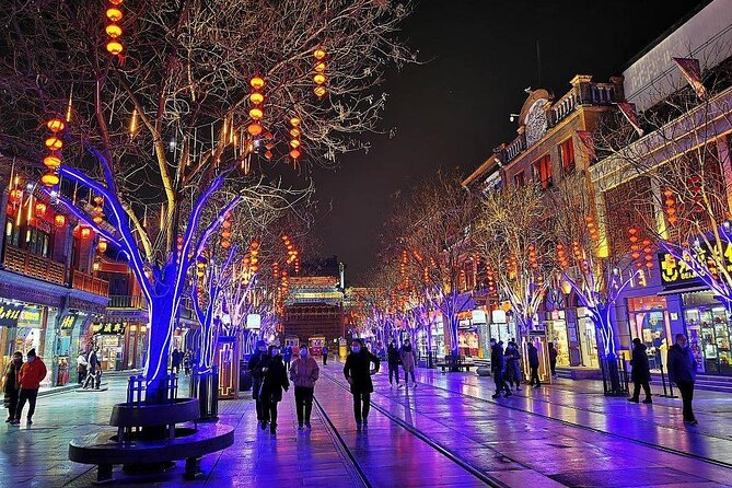 Beijing Private Night Walking Tour: Qianmen Street, Tian'ammen Square and Wangfujing Street - Local Cuisine and Street Food