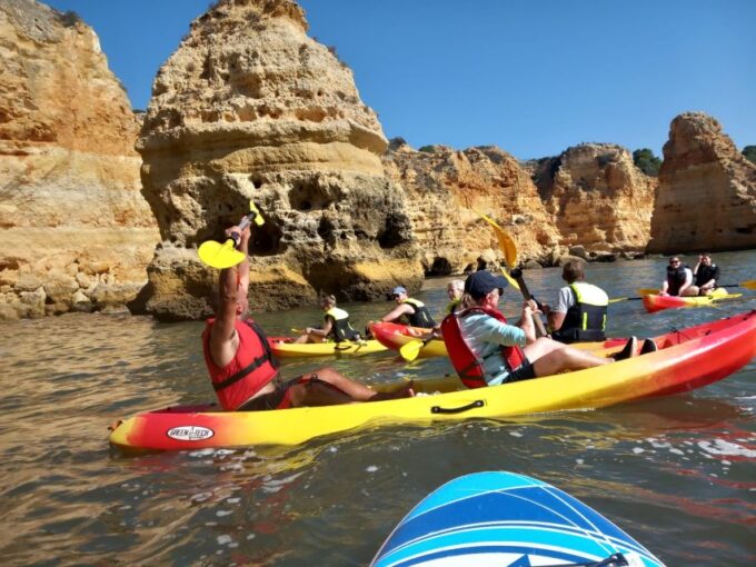 Benagil Beach: Kayak Rental With Caves and Cliffs - Kayaking Through Caves