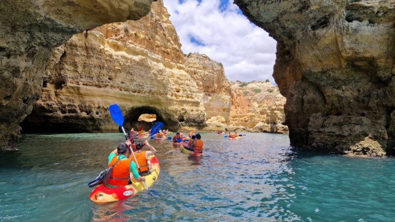 Benagil: Benagil Cave and Marinha Beach Kayak Tour - Key Points