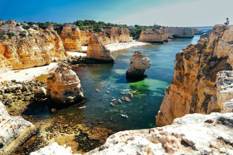 Benagil: Benagil Cave and Marinha Beach Kayak Tour - Experience and Itinerary