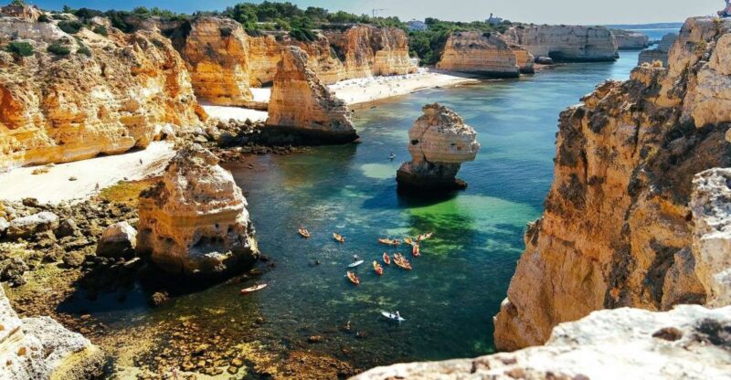 Benagil: Benagil Cave and Marinha Beach Kayak Tour - Equipment and Safety