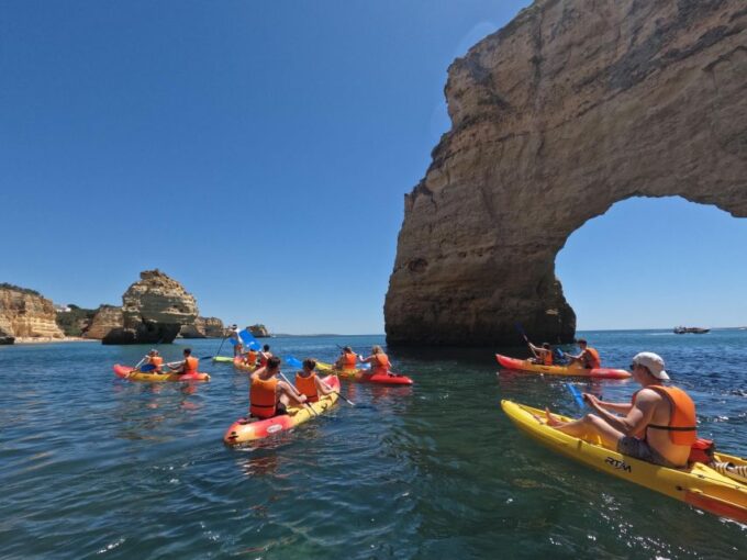 Benagil: Benagil Cave and Marinha Beach Kayak Tour - Highlights of the Tour