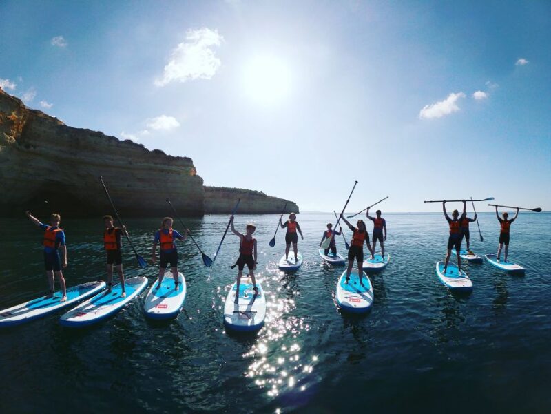 Benagil: Benagil Cave Stand Up PaddleBoard Tour at Sunrise - Inclusions and Equipment
