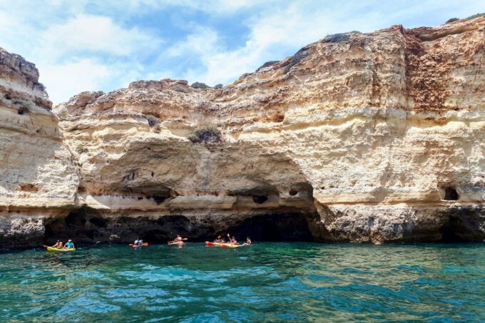 Benagil: Benagil Caves and Secret Spots Guided Kayaking Tour - Parking Challenges