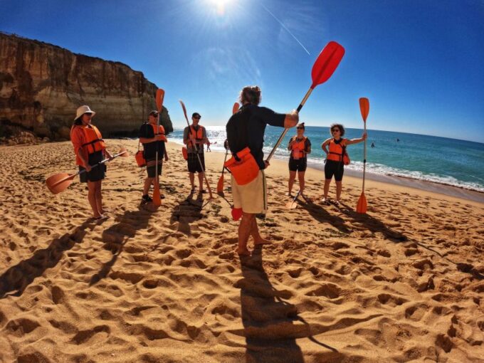 Benagil: Caves, Beaches, and Secret Spots Guided Kayak Tour - Languages and Cancellation