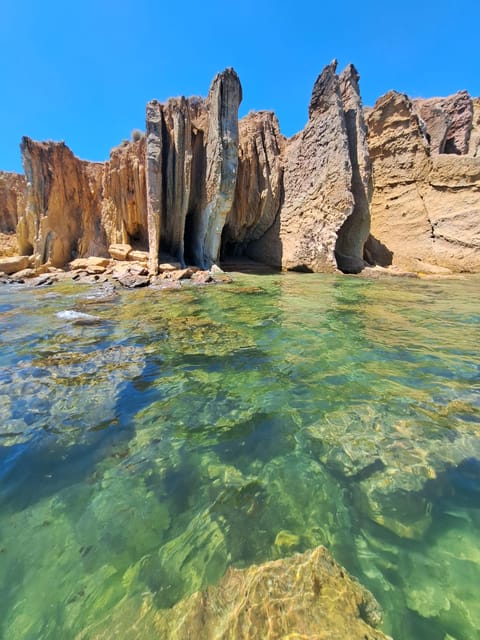 Benagil Caves + Wild Beaches Tour With Local Guide - Kayaking Through Clear Blue Sea