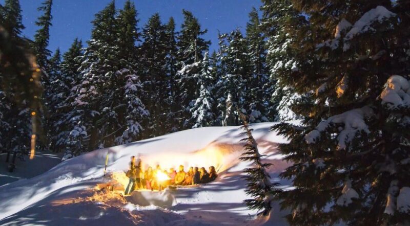 Bend: Cascade Mountains Snowshoeing Tour and Bonfire - Activities and Highlights