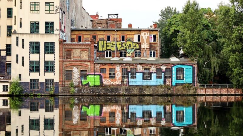 Berlin Architecture Along the River Spree - Meeting Point