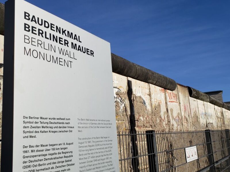 Berlin: The Wall and Cold War - a Private Walking Tour - Booking Information
