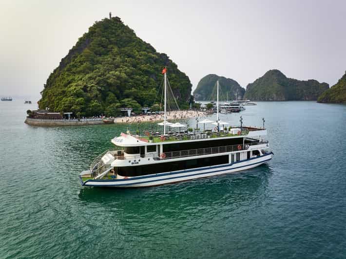 BEST SELLER Halong 5 Star Day Cruise: Buffet Lunch & Jacuzzi - Key Points