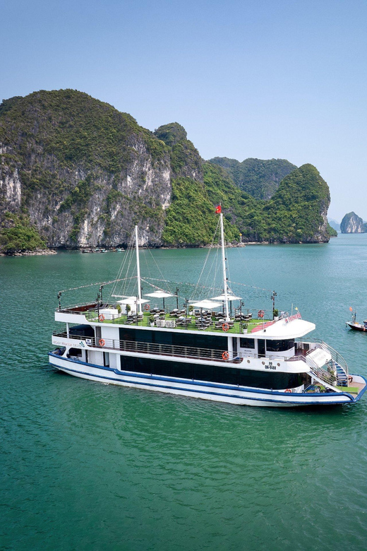BEST SELLER Halong 5 Star Day Cruise: Buffet Lunch & Jacuzzi - Itinerary Highlights