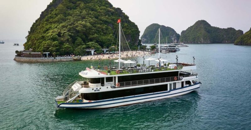 BEST SELLER Halong 5 Star Day Cruise: Buffet Lunch & Jacuzzi - Included Features