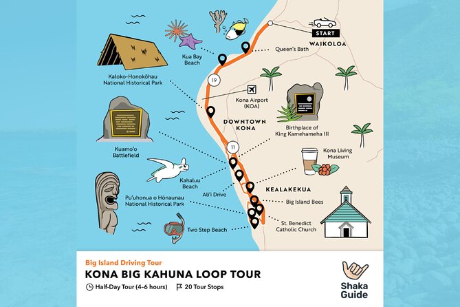 Big Island - Kona Big Kahuna GPS Driving Tour - Tour Details