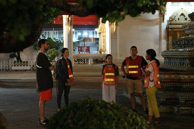 Bike Bangkok at Night With Thai Dinner - Scenic Landmarks