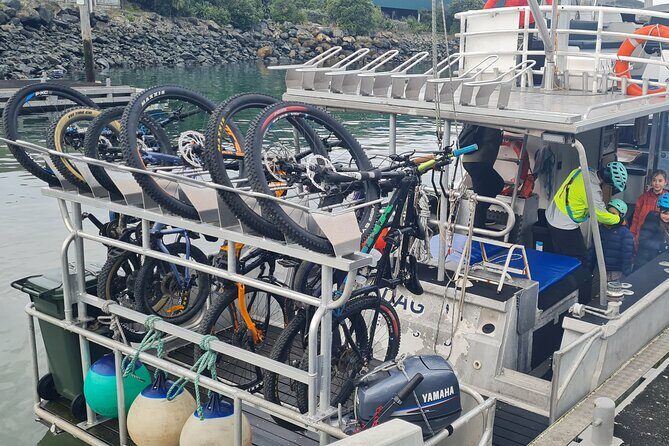 Bike Ferry Port Chalmers to Quarantine Island and Portobello, - Key Points