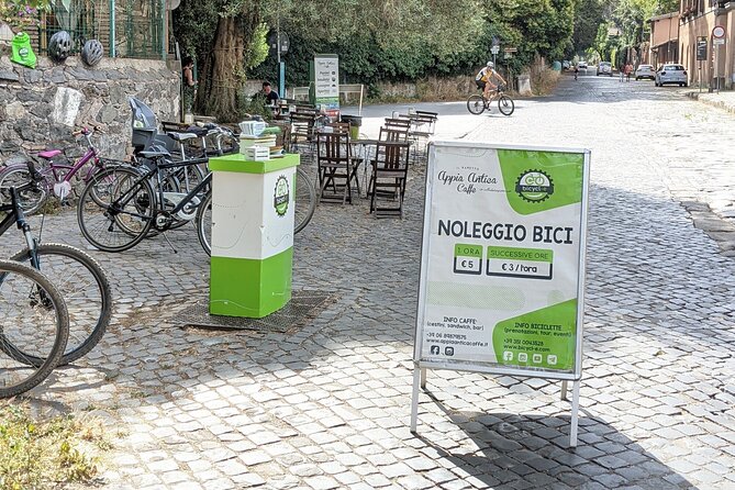 Bike Rental Inside Appian Way Regional Park - Recommended Itineraries and Refreshments