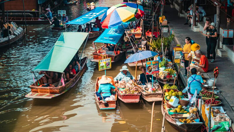 BKK : Private Damnoen Saduak Floating Market & Train Market - Highlights of the Tour