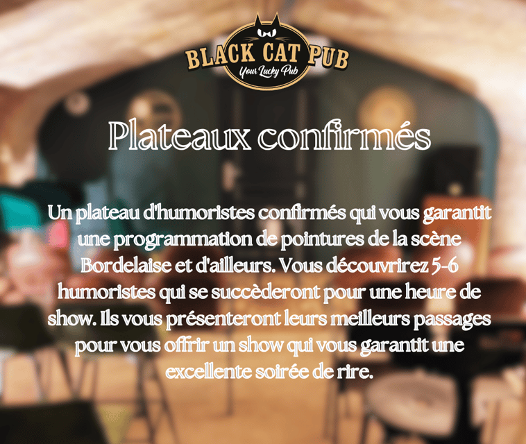Black Cat Comedy Club - Ticket Information