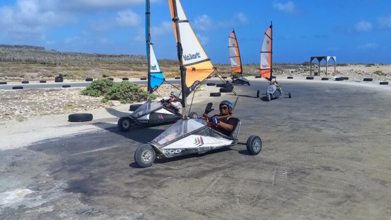 Blokart Landsailing on the Shores of the Caribbean Bonaire - Thrilling Blokart Experience