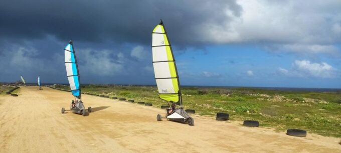Blokart Landsailing on the Shores of the Caribbean Bonaire - Eco-friendly Adventure on Bonaire