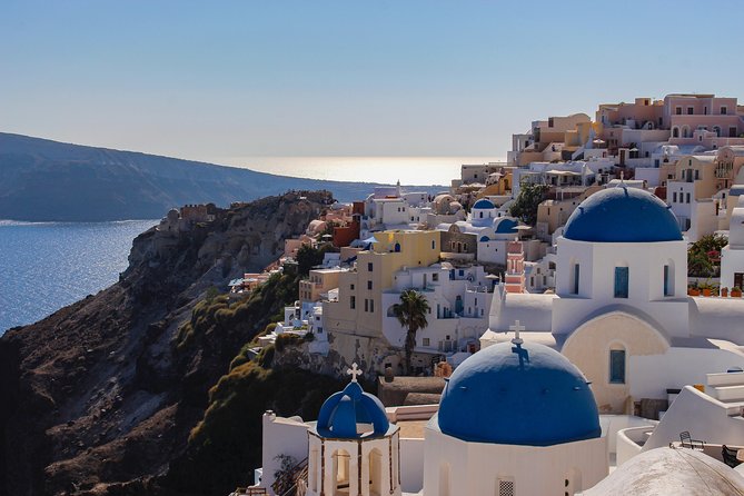 Blue Dome and Oia Sunset Small Group Transfer - Scenic Sunset Stop