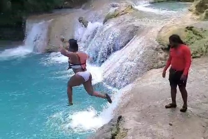 Blue Hole, Dunns River and Secret Falls Day Tour With Lunch - Secret Falls Hike