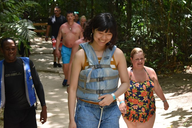 Blue Hole Plus Secret Falls and Dunns River Falls Combo From Falmouth Hotels - Secret Falls Adventure