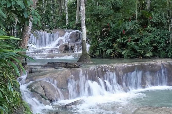 Blue Hole Plus Secret Falls and Dunns River Falls Combo From Runaway Bay Hotels - Exploring Jamaicas Natural Wonders