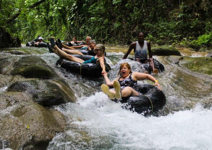 Blue Hole, Secret Falls, River Tubing and Dunns River Falls - Thrilling River Tubing Adventure