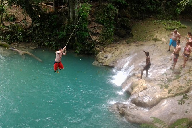 Blue Hole, Zipline and Dunns River Falls From Falmouth - Dunns River Falls Exploration